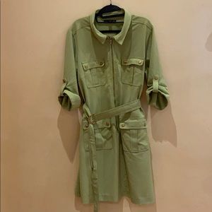 Pastel green pocket dress